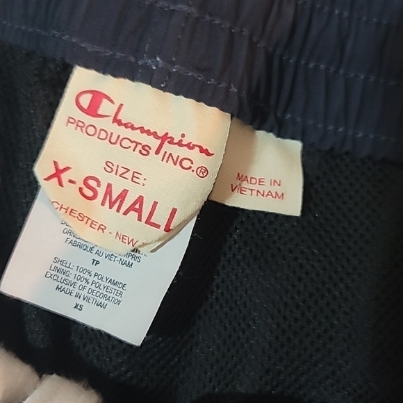 CHAMPION Retro Side Stripe Logo Trackpants Joggers Training Pants Y2k - Picture 4 of 5